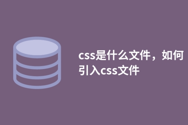 css是什么文件，如何引入css文件
