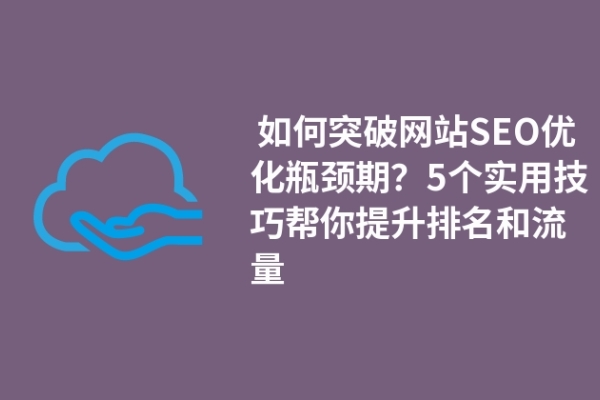  如何突破網(wǎng)站SEO優(yōu)化瓶頸期？5個實用技巧幫你提升排名和流量