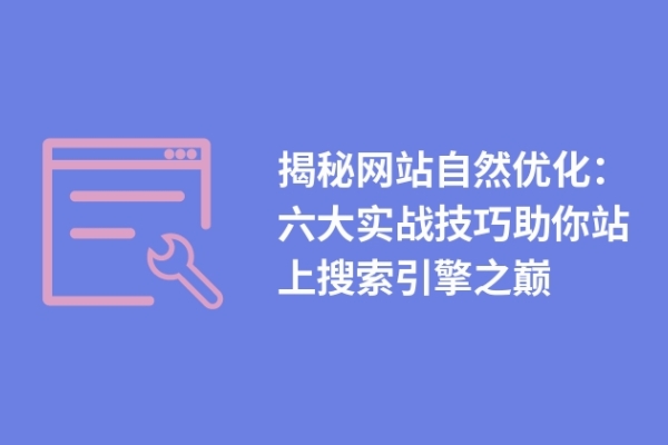 揭秘網(wǎng)站自然優(yōu)化：六大實戰(zhàn)技巧助你站上搜索引擎之巔