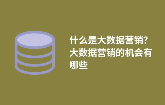 什么是大數(shù)據(jù)營銷？大數(shù)據(jù)營銷的機會有哪些