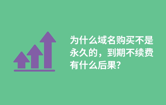 為什么域名購(gòu)買(mǎi)不是永久的，到期不續(xù)費(fèi)有什么后果？